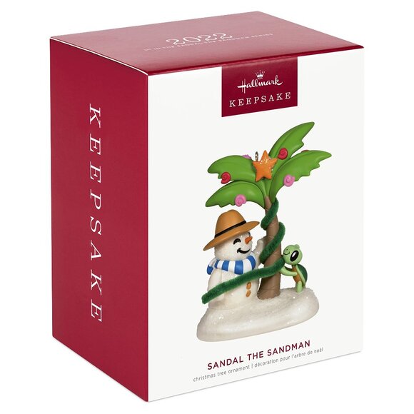 Hallmark Other - New! Sandal the Sandman #1 Hallmark Keepsake Christmas Ornament 2022 Beach